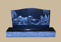 0279H custom cemetery gravestone