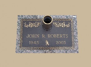 0037 Bronze Gravesite Marker