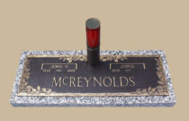 0044 Bronze Cemetery Gravestone