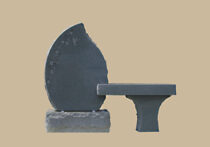 0093D cemetery gravesite bench