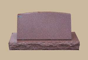 0107D Slanted Grave Marker