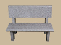 0114D Gravesite Bench With Backrest