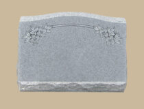 0129D Slanted Cemetery Gravestone