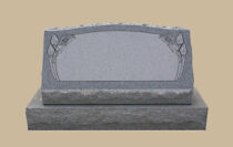 0186D slanted grave marker