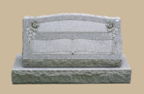 0213C slant upright grave marker