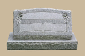 0213C slant upright grave marker