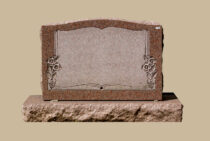 0231C Slanted Cemetery Gravestone