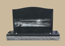 0235C Custom Cemetery Gravestone