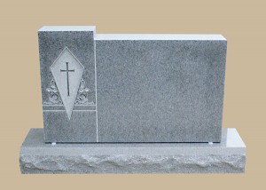 0239D Religious Cemetery Gravestone