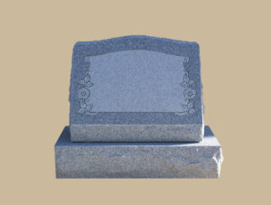 0254D slanted grave marker