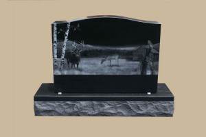 0269D upright grave marker