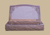 0279C Religious Slanted Grave Stone