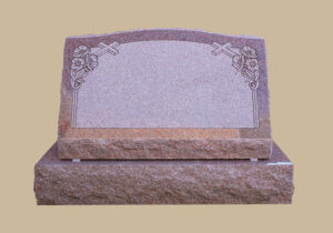 0279C Religious Slanted Grave Stone