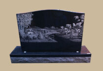 0283C custom cemetery gravestone
