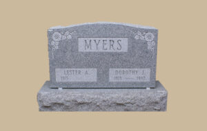 0307R Upright Grave Marker