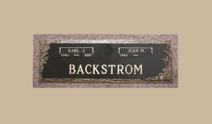 0315 Bronze Gravesite Marker