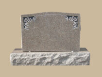 0148D upright grave marker- floral
