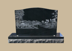 0219D Custom Cemetery Gravestone