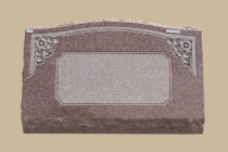 0077D cemetery gravestone- floral